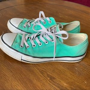 Aqua Converse All Stars